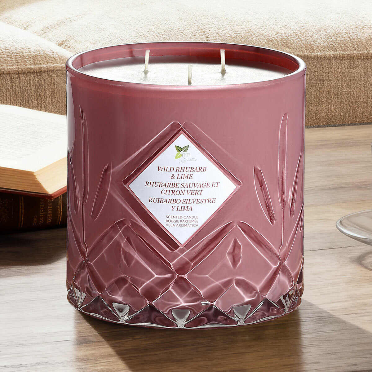 Nature's Mark Glass Candle, 1.58kg in 3 Fragrances