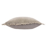 Furn Bertie Velvet Feather Fill Cushion 2 Pack in Taupe, 45 x 45 cm