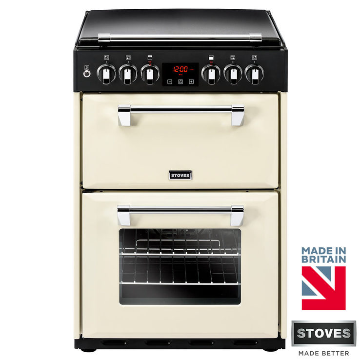 Stoves Richmond 600DF, Dual Fuel Range Cooker A Rating in Cream Costco UK