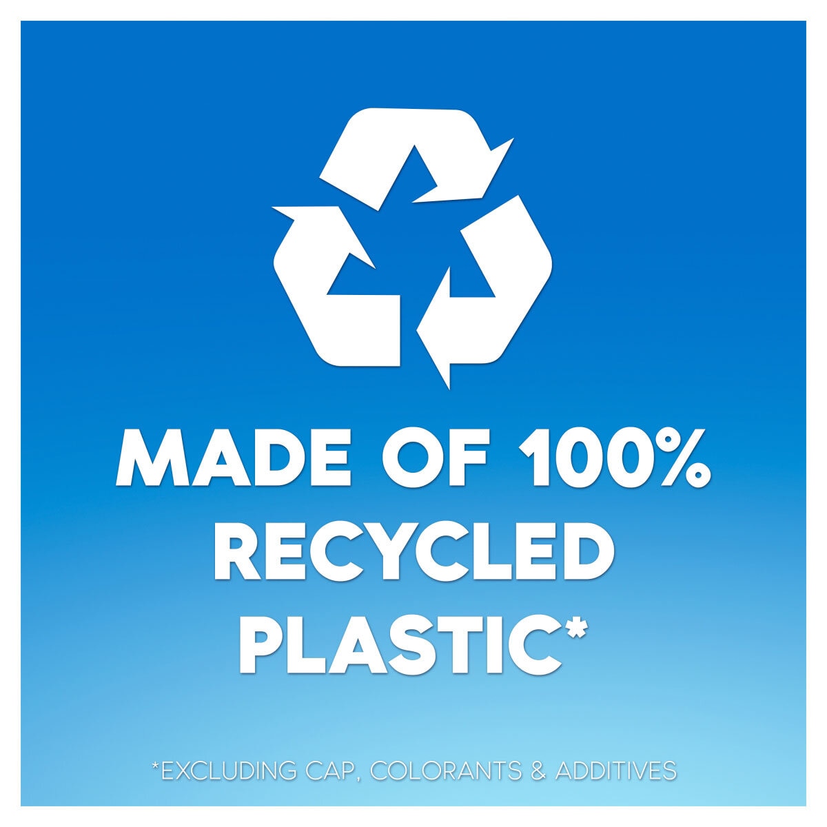 Made of 100% recycled plastic