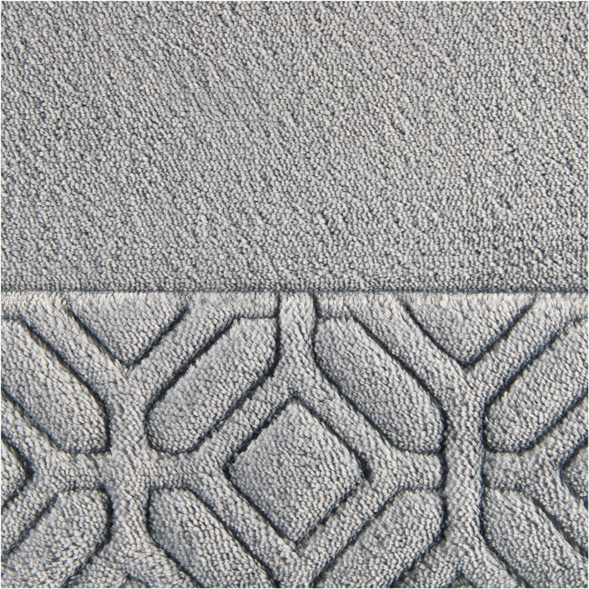Close up of Grey bath mat
