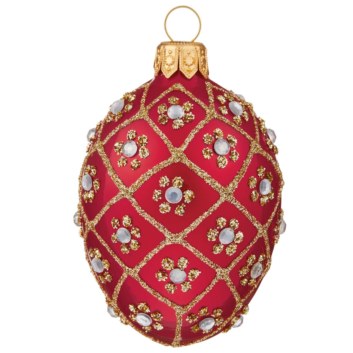 Buy Red & Gold Glass Ornaments Ornament2 Image at Costco.co.uk