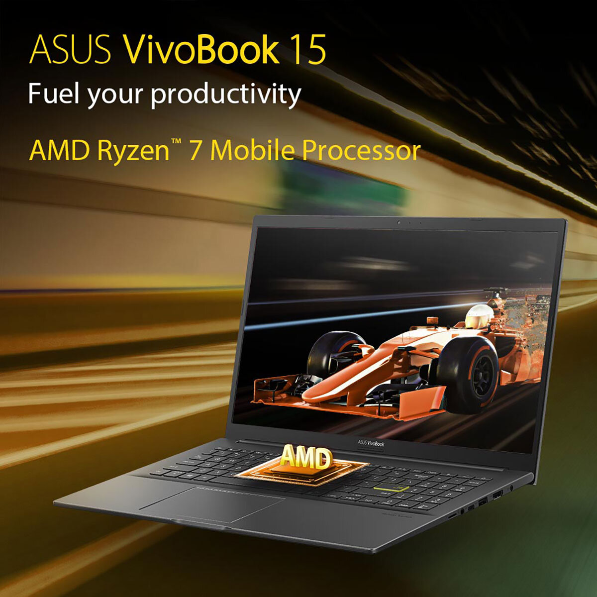 Buy ASUS VivoBook, AMD Ryzen 7, 8GB RAM, 512GB SSD, 15.6 Inch OLED Laptop, M513UA-L1350T at Costco.co.uk