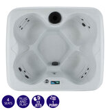 California Spa 13-Jet Malibu Roto Molded 4 Person Hot Tub in White -  Delivered and Installed