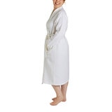 Lazy Linen Ladies Robe in White