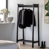 Gallery Wycombe Black Oak Open Wardrobe