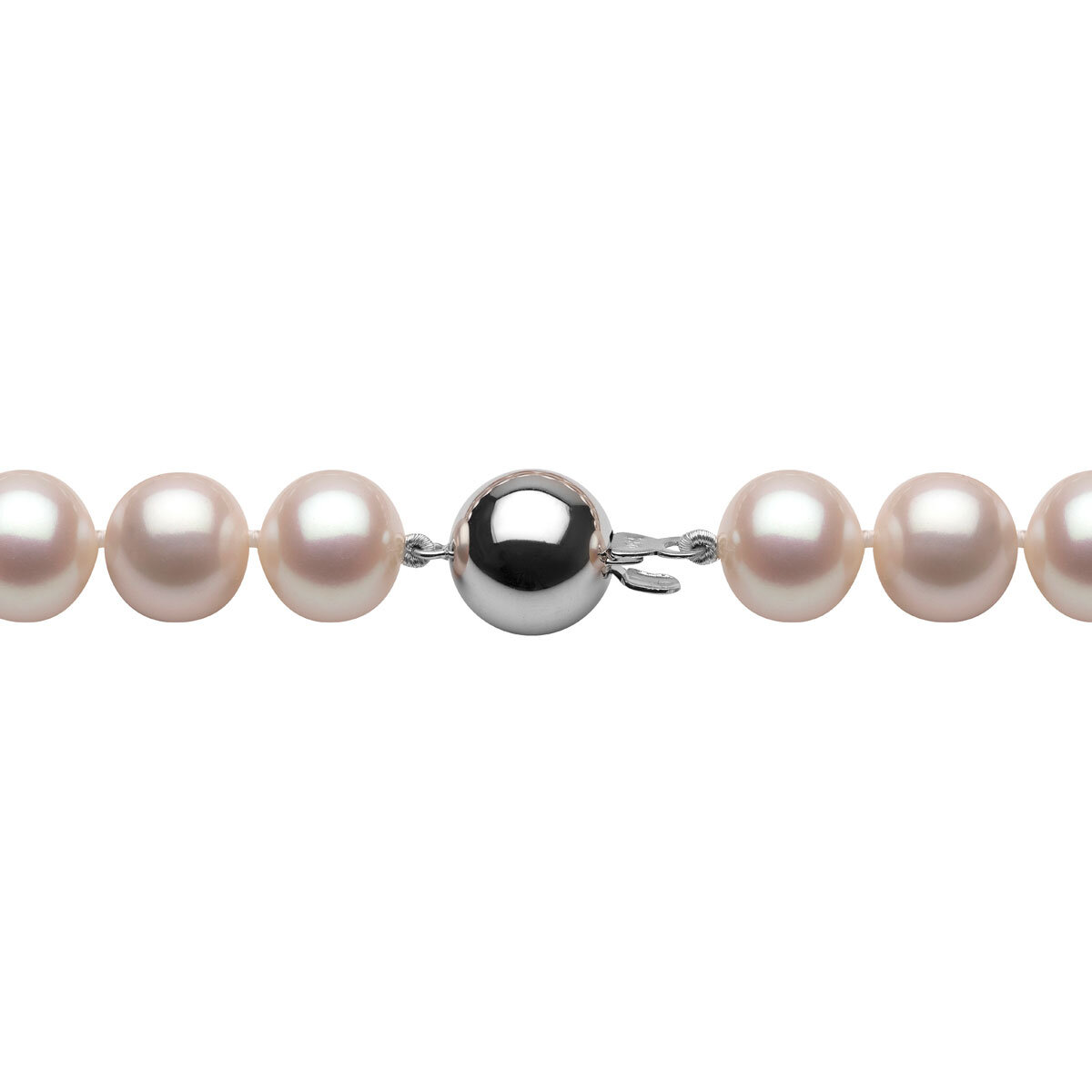 9-9.5mm Cultured Freshwater White Pearl Bracelet, 18ct White Gold