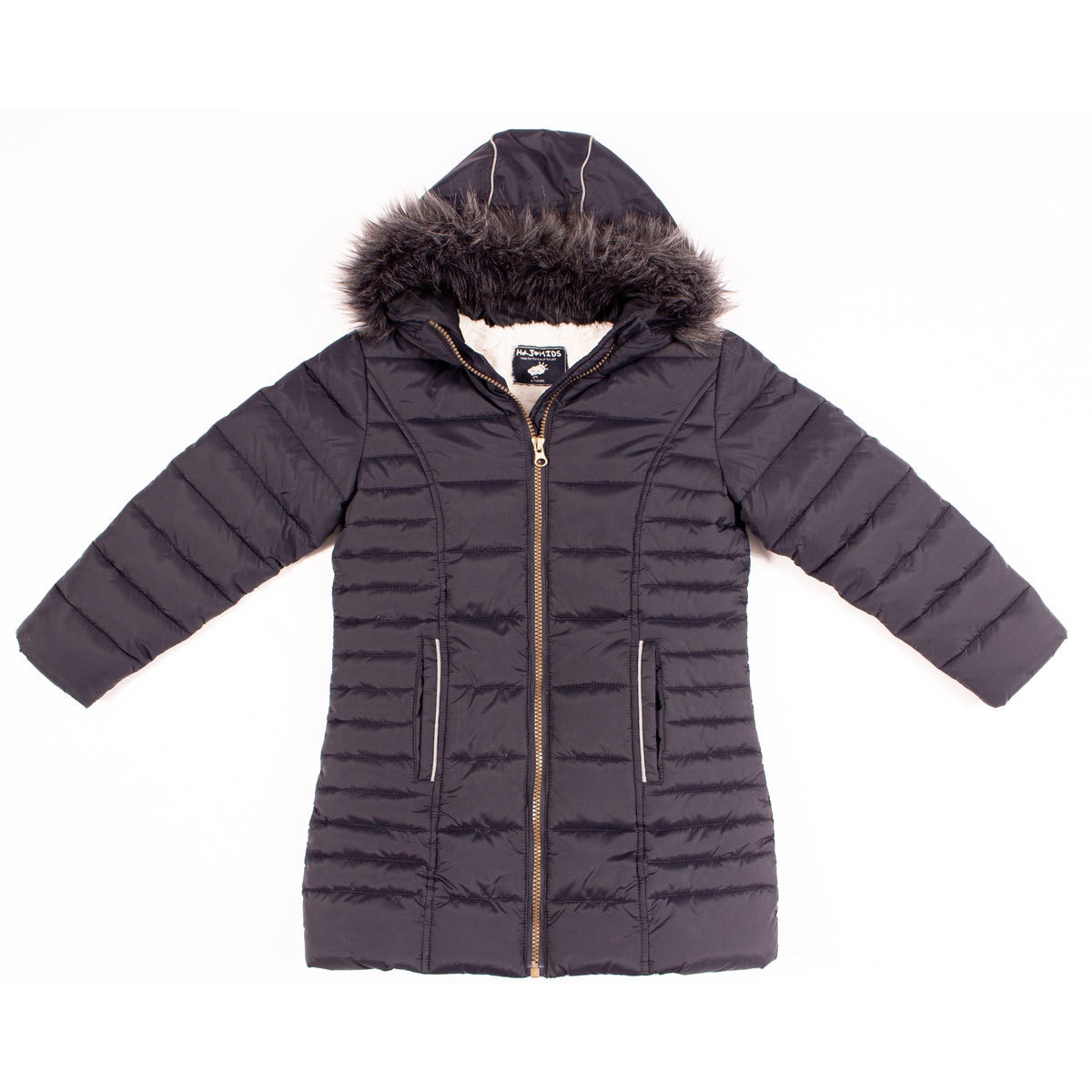 Harvey & Jones Chloe Girl's Padded Jacket in Navy