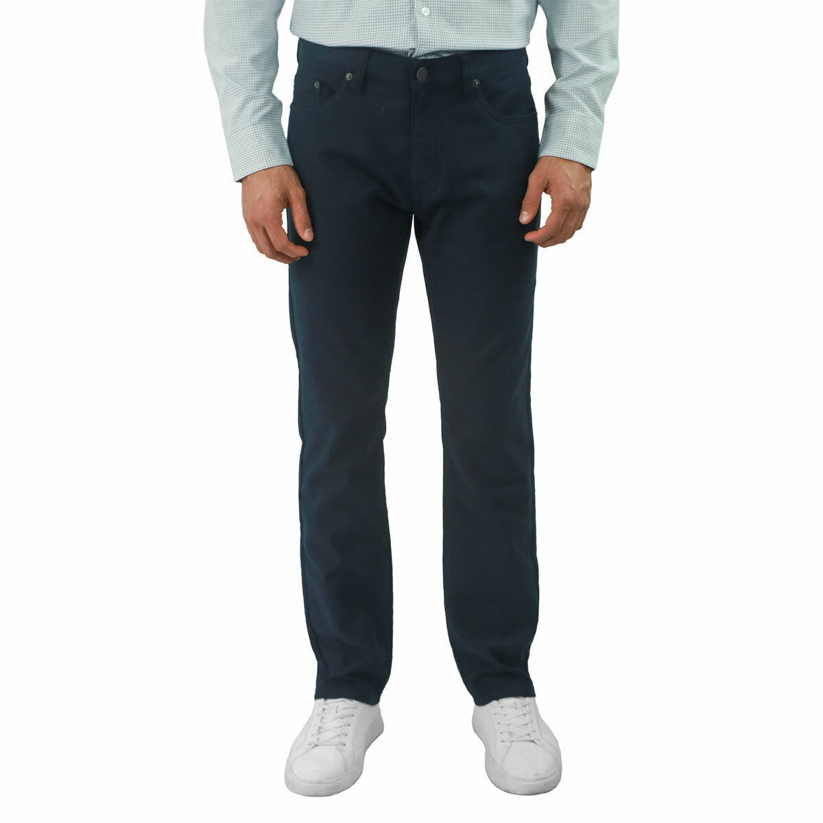 Jachs Loopback Twill Pant in Navy