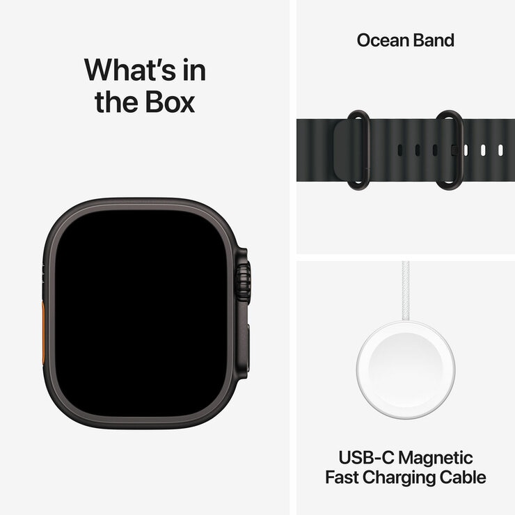 Buy Apple Watch Ultra 3 GPS + Cellular, 49mm Black Titanium Case with Black Ocean Band, MF0J4DH/A at costco.co.uk