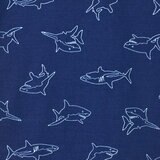 Kirkland Signature Kids Pyjama 4 Piece Set in Sharks, 5 Years