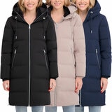 DKNY Ladies Long Down Coat with Hood
