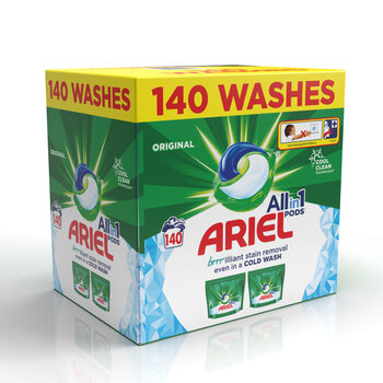 Ariel All in One Pods, 140 Wash