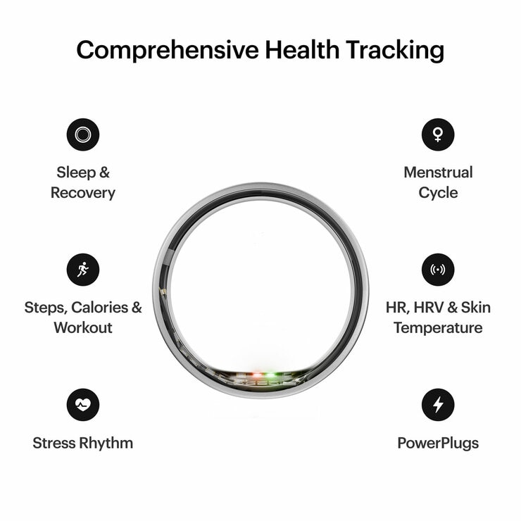 Ultrahuman Ring AIR Raw Titanium, Size 12