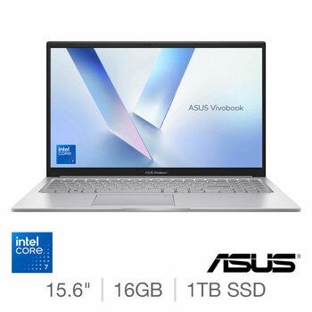 ASUS Vivobook, Intel Core 7, 16GB RAM, 1TB SSD, 15.6 Inch Laptop, X1504VA-BQ3782W