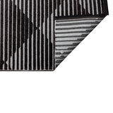 Concept Looms Jazz Black Indoor Outdoor Rug, in 2 Sizes