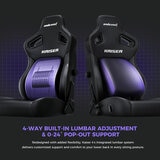 Andaseat Kaiser 4 Chair, Black - Lumbar Support