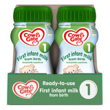 front on shot of case of baby milks in cardboard outer