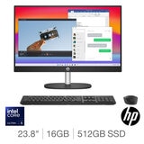 HP, Intel Core Ultra 5, 16GB RAM, 512GB SSD, 23.8 Inch All in One Desktop PC, 24-ca1234na