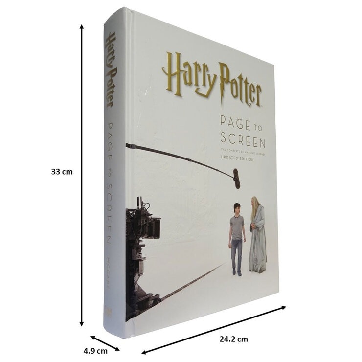 Title Page of Harry Potter Page to Screen with dimensions