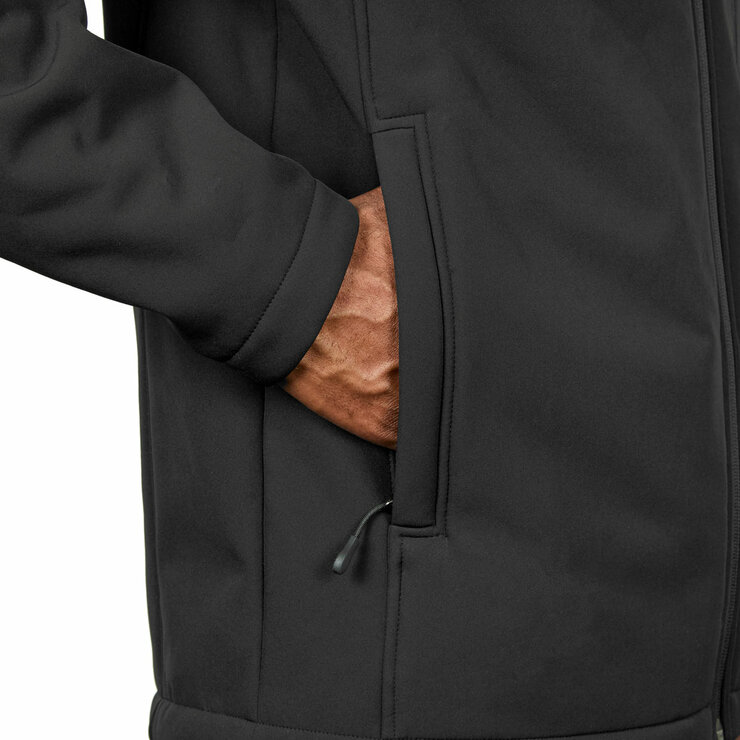 Kirkland Signature Men's Sherpa Lined Softshell Jacket in Black Kirkland Signature Men's Sherpa Lined Softshell Jacket in Black