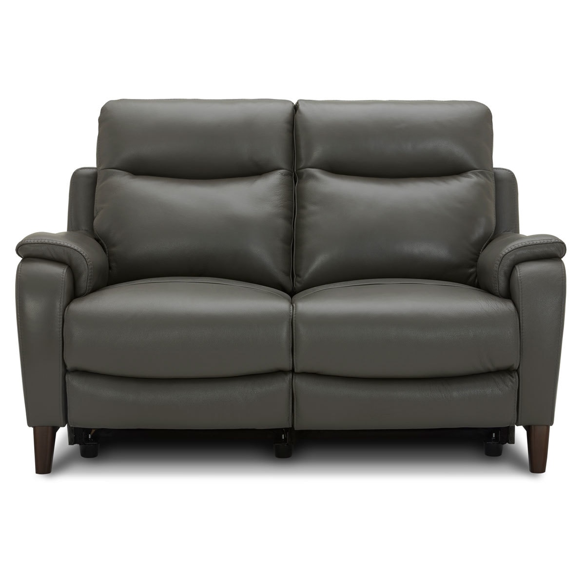 Gilman Creek Barrett 2 Seater Grey Leather Power Reclining Sofa with
