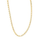 14ct Yellow Gold Rectangle Interlocking Necklace