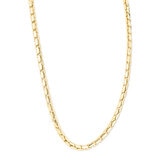 14ct Yellow Gold Rectangle Interlocking Necklace