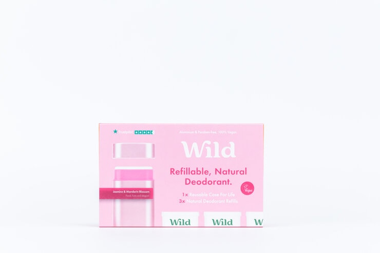 Wild Pink Case and Jasmine & Mandarin Blossom Deodorant Refills Starter Combo Pack Wild Pink Case and Jasmine & Mandarin Blossom Deodorant Refills Starter Combo Pack