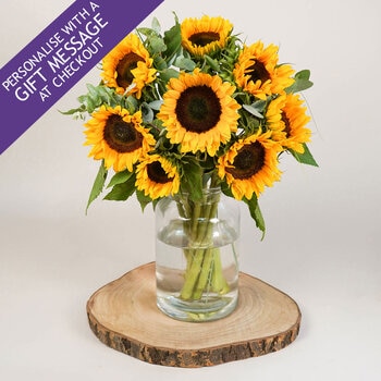 21 Stem Simply Sunflowers Flower Bouquet with Greetings Card