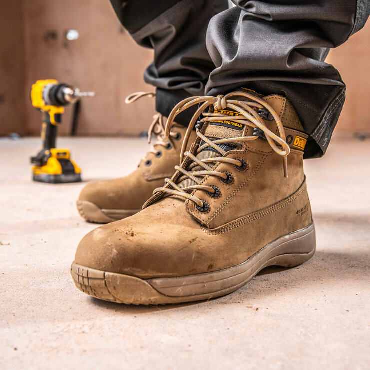 DeWalt Men's Mason Steel Toe Cap Safety Boots in Stone