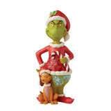 20 Inch (51cm) Grinch and Max Hand Painted Statue by Jim Shore