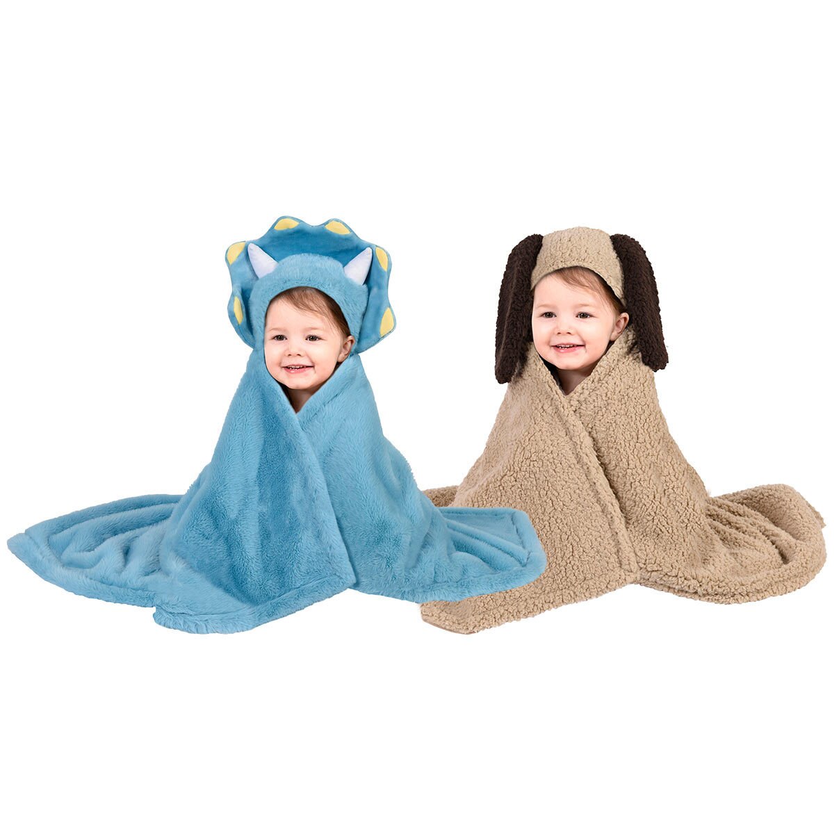 Children's Hooded Blanket & Plush in 3 Designs Costco UK