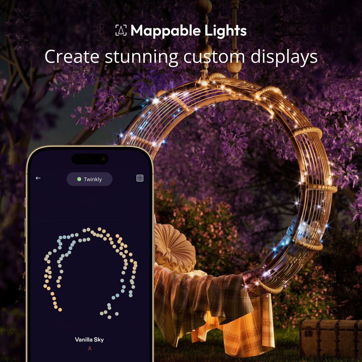 Twinkly String Lights with 600 LEDs