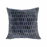 Malini Albie Navy Velvet Feather Fill Cushion, 56 x 56 cm