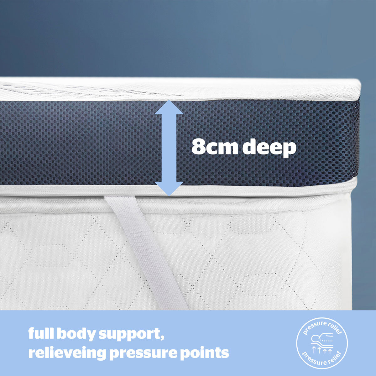 Silentnight Wellbeing Cool Touch Memory Foam Mattress Topper in 3 Sizes