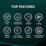Hisense 7i Series DH7I108BBAB1 10kg Heat Pump Dryer, A+++ Rated in Black Hisense 7i Series DH7I108BBAB1 10kg Heat Pump Dryer, A+++ Rated in Black