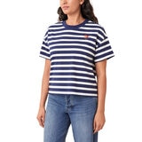 Scotch & Soda Ladies Boxy T-Shirt in Navy