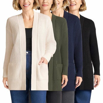 Max & Mia Women's Long Cotton Cardigan