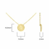 14ct Yellow Gold Textured Disc Pendant 14ct Yellow Gold Textured Disc Pendant