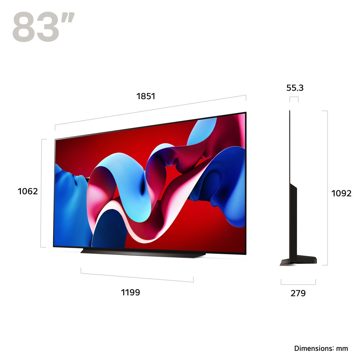 LG OLED83C44LA 83 Inch OLED 4K Ultra HD Smart TV