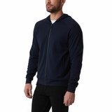 32 Degrees Men's Pique Full Zip Hoodie in Navy