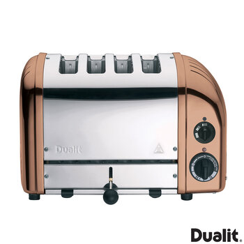 Dualit 4 Slot Classic Toaster With Sandwich Cage in Copper Spray Finish, 40597