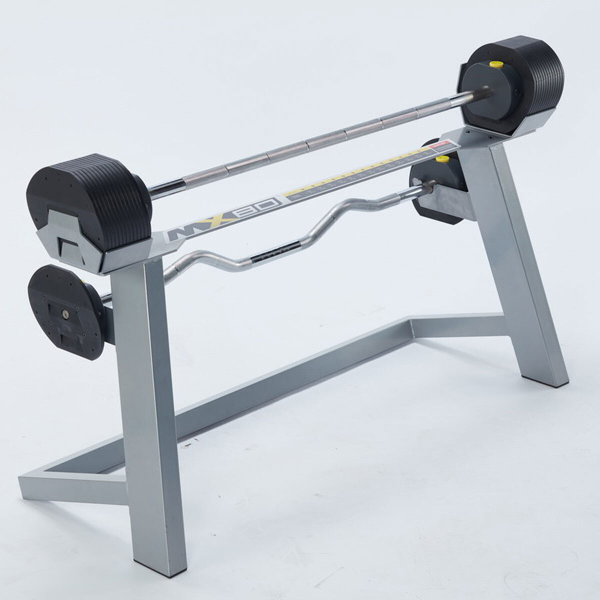 MX SELECT MX80 Rapid Change Adjustable Barbell System with Rack