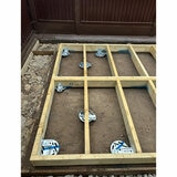 Gorilla Base Pro D Installation for Shire Rydal 44mm Log Cabin 14 x 10ft (4.2 x 3m) Gorilla Base Pro D Installation for Shire Rydal 44mm Log Cabin 14 x 10ft (4.2 x 3m)