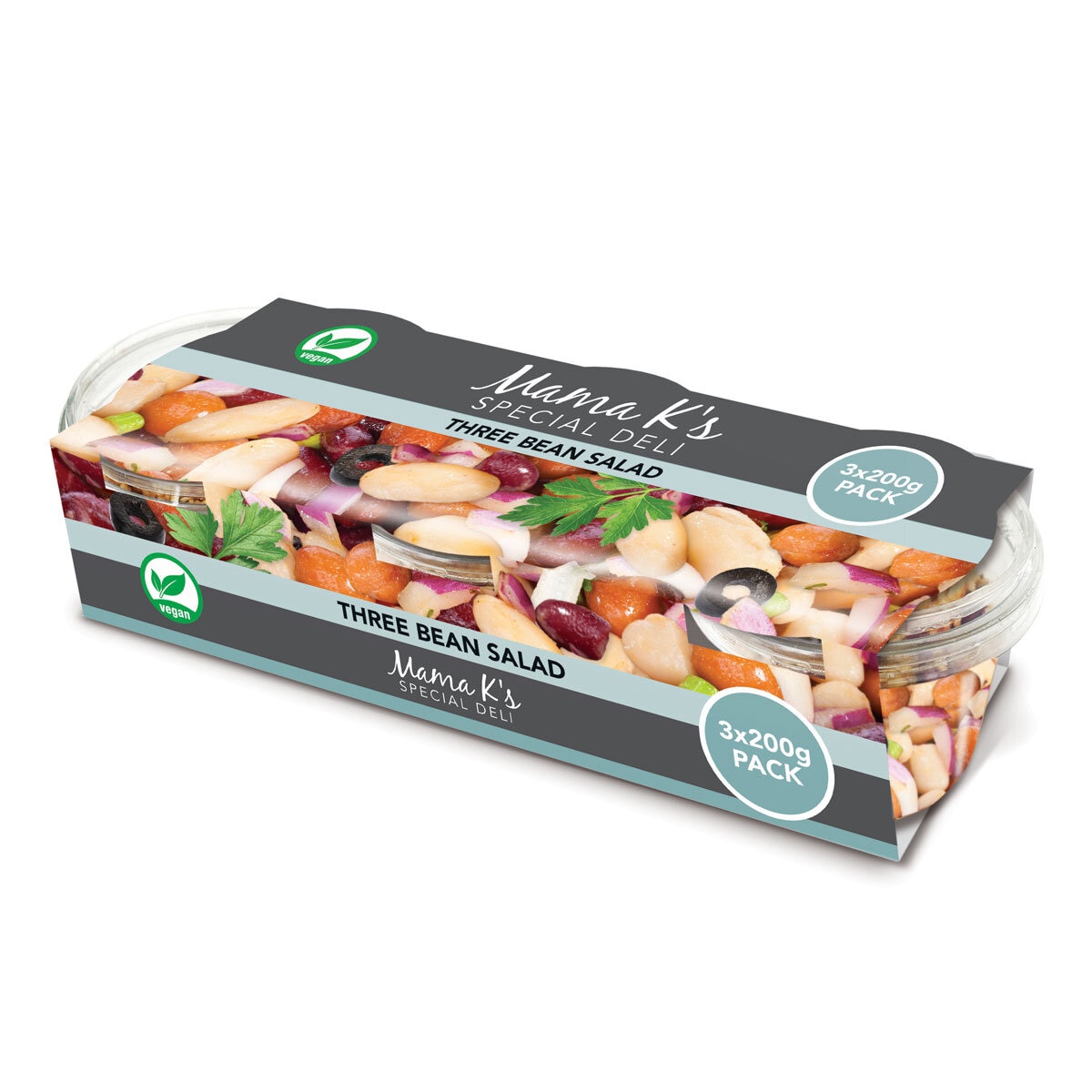 Mama K's Three Bean Salad, 3 x 200g Costco UK Costco UK
