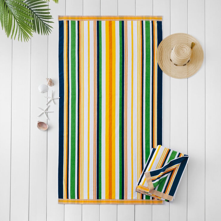 Oversized 100% Cotton Beach Towel, in 6 Designs