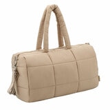 MYTAGALONGS Cloud Duffle Weekender Bag in Beige