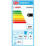 Bosch Serie 4 WTH84000GB, 8kg, Heat Pump Tumble Dryer, A+ Rated in White