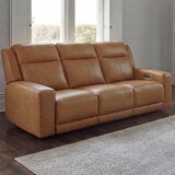 Simon Li Wren Brown Leather 3 Seater Sofa with Power Recliner & Power Headrest Simon Li Wren Brown Leather 3 Seater Sofa with Power Recliner & Power Headrest